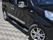Citroen Nemo 2007-2017 гг. Боковые трубы (2 шт., нержавейка) фото 1
