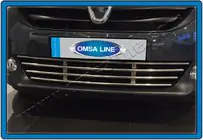 Dacia Lodgy 2012-2022 гг. Решетка бампера (нержавейка) фото 2