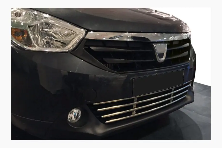 Dacia Lodgy 2012-2022 гг. Решетка бампера (нержавейка) Image