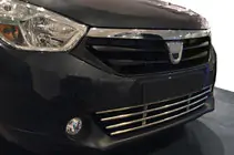 Dacia Lodgy 2012-2022 гг. Решетка бампера (нержавейка) фото 1