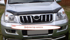 Toyota Land Cruiser Prado 120 2002-2009 гг. Дефлектор капота (EGR) фото 1