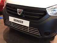 Dacia Dokker 2013-2022 гг. Решетка бампера нержавейка фото 4