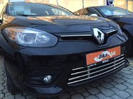 Renault Fluence 2009-2016 гг. Цельная решетка бампера (2013-2016, нержавейка) фото 2