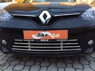 Renault Fluence 2009-2016 гг. Цельная решетка бампера (2013-2016, нержавейка) фото 3