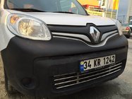 Renault Kangoo 2008–2020 гг. Цельная решетка бампера из нержавеющей стали фото 2