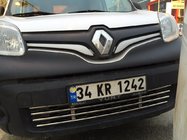 Renault Kangoo 2008–2020 гг. Цельная решетка бампера из нержавеющей стали фото 7