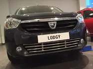 Dacia Lodgy 2012-2022 гг. Решетка бампера (нержавейка) фото 7