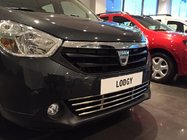 Renault Lodgy 2013-2022 гг. Решетка бампера нержавейка фото 8