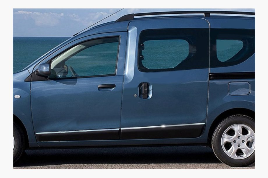 Dacia Dokker 2013-2022 гг. Дверные молдинги нержавейка (4 шт) Image