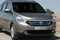 Renault Lodgy 2013-2022 гг. Накладки на решетку радиатора (4 шт, нержавейка) фото 1
