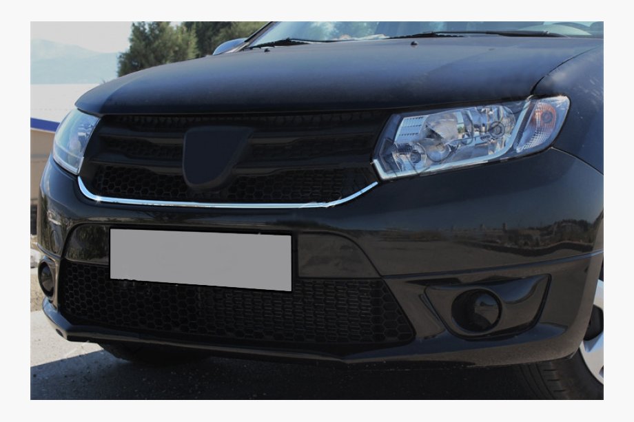 Renault Sandero 2013-2022 гг. Накладки на решетку из нержавеющей стали Image