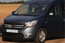Renault Dokker 2013-2022 гг. Хромированные накладки на решетку (4 полоски, нержавейка) фото 1