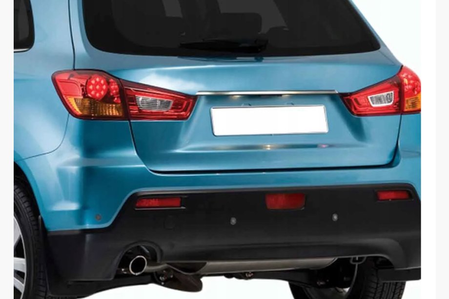 Mitsubishi ASX 2010-2023 гг. Хромированная накладка над номером (нержавейка) Image
