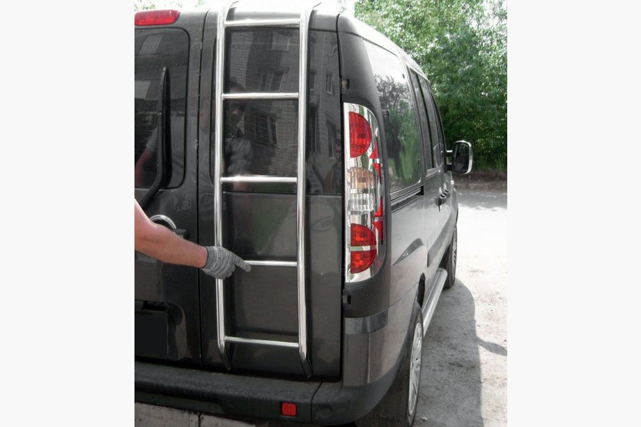 Fiat Doblo I 2005-2010 гг. Лестница (Нержавейка) Image
