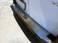 Fiat Doblo II 2010-2022 гг. Накладка на задний бампер с отбортовкой NataNika (нержавейка) фото 1