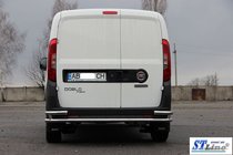 Opel Combo 2012-2018 гг. Задняя дуга AK005/2-Двойная (нерж. сталь) фото 6