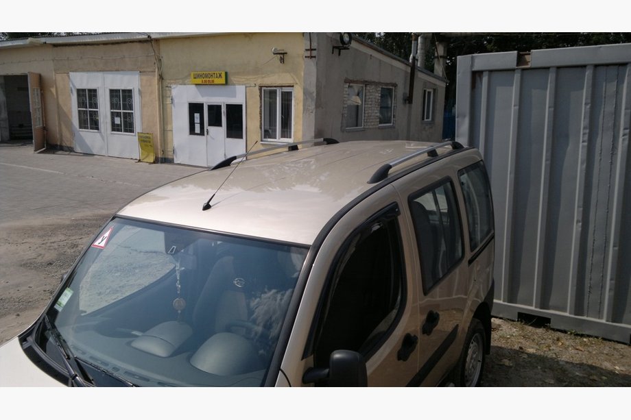 Fiat Doblo I 2001-2005 гг. Хромированные Рейлинги Фото 10