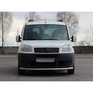 Передняя защита ST008 (2 шт., нержавейка) Fiat Doblo I 2005-2010 гг. фото 1