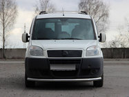 Fiat Doblo I 2005-2010 гг. Передняя защита ST008 (2 шт., нержавейка) 60 мм фото 1