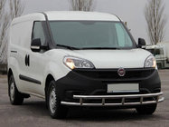 Fiat Doblo II 2010-2022 гг. Передняя защита ST016-3 (нержавейка) 42/42 мм фото 1