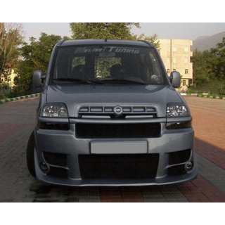 Накладки на бампер в стиле Sorento (грунтованные под покраску) Fiat Doblo I 2001-2005 гг.
