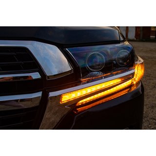 Реснички на фары с LED (2016↗) Toyota Land Cruiser 200 2007-2021 гг. фото 2
