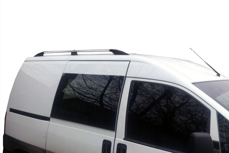 Citroen Jumpy 1996-2007 гг. Хромированные Рейлинги Короткая база, пластиковые ножки Image