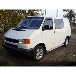 Боковые Подножки KB002 d60мм (2 шт., нержавейка) Volkswagen T4 Caravelle/Multivan 1990–2003 гг. фото 2