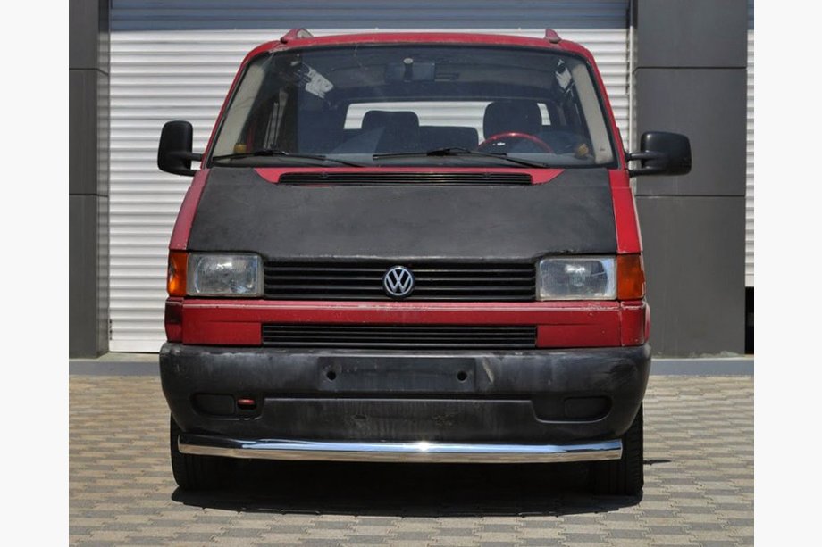 Volkswagen T4 Transporter 1990-2003 гг. Передняя защита ST008 (нержавейка) Image