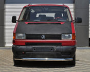 Volkswagen T4 Transporter 1990-2003 гг. Передняя защита ST008 (нержавейка) фото 1