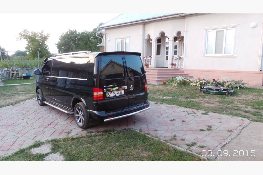 Volkswagen T5 Multivan 2003–2010 гг. Спойлер на распашную дверь Anatomik (грунтованный под покраску) Фото 4