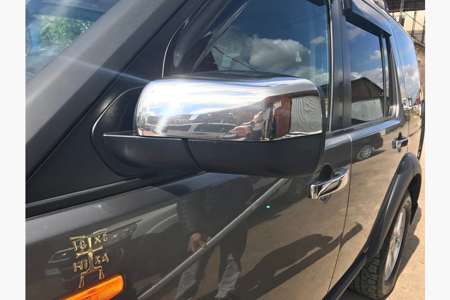 Range Rover III L322 2002-2012 гг. Накладки на Зеркала (2 шт, Нержавеющая Сталь) Carmos - Турецкая Нержавеющая Сталь Фото 3