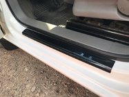 Volkswagen Caddy 2004-2010 гг. Накладки на дверные пороги (DDU, ABS-пластик) 3 шт, Матовый фото 2