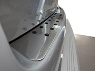 Volkswagen T5 Multivan 2003–2010 гг. Накладка на задний бампер с черными вставками (нержавейка) фото 1
