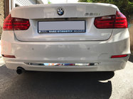 BMW 3 серия F30/F31 2012-2019 гг. Накладка на задний бампер нержавейка фото 1