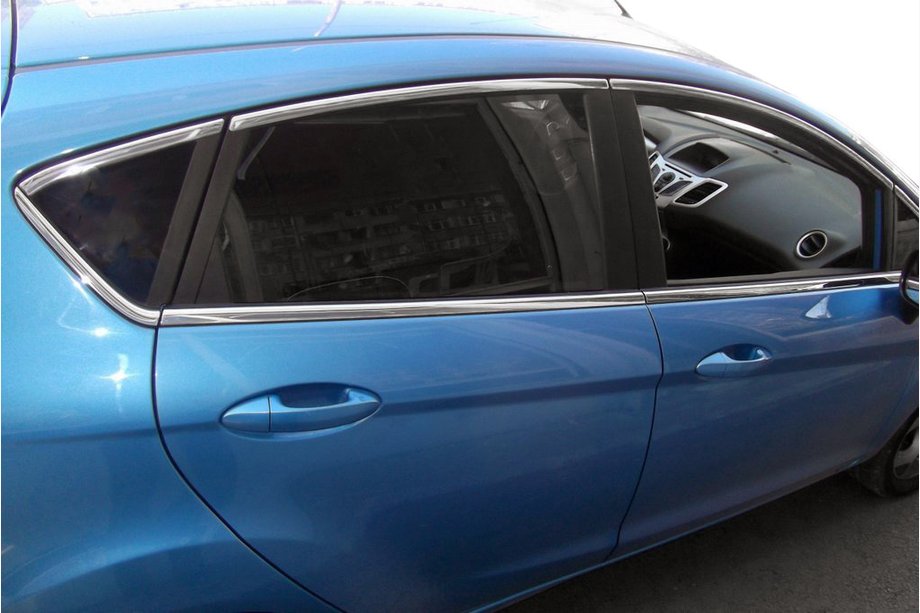 Ford Fiesta 2008-2017 гг. Верхние Молдинги Окон Нержавеющая Сталь (8 шт) Image