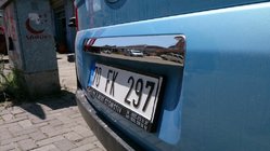 Peugeot Bipper 2008-2017 гг. Хромированная накладка над номером (нержавейка) OmsaLine - Итальянская Нержавейка фото 4
