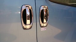 Citroen Nemo 2007-2017 гг. Хромированные накладки на ручки и окантовки (8 шт., нержавейка) OmsaLine - Итальянская Нержавейка фото 6