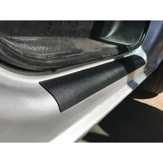 Накладки на пороги ABS (2 шт, DDU) Renault Trafic 2001–2015 гг. фото 2