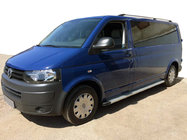 Volkswagen T5 2010-2015 гг. Боковые Подножки Maya V2 (2 шт., Алюминий) фото 1