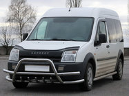 Ford Connect 2010-2013 гг. Кенгурятник с двойными дугами WT003-Plus-2 (нерж. сталь) фото 1
