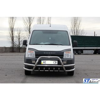 Кенгурятник с двойными дугами WT003-Plus-2 (нерж. сталь) фото 2