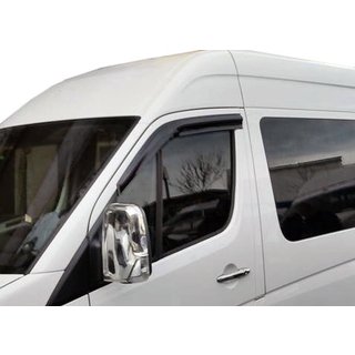 Накладные ветровики (2 шт, Sunplex Sport) Mercedes Sprinter W906 2006–2018 гг. фото 2