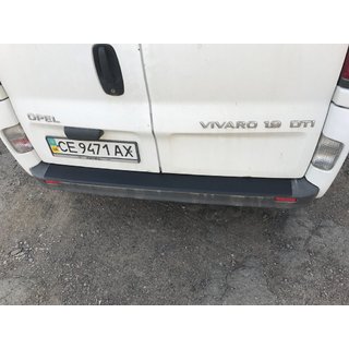 Накладка на задний бампер DDU (ABS) Opel Vivaro 2001–2015 гг. фото 4