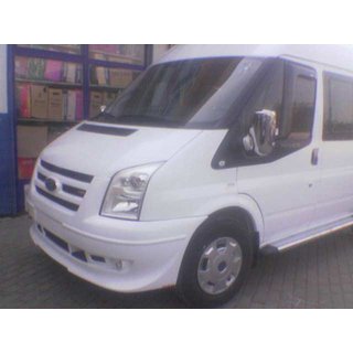 Накладка на передний бампер (2006-2014, с решеткой) Ford Transit 2000–2014 гг. фото 3