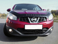 Nissan Qashqai 2010-2014 гг. Дефлектор капота (VIP) фото 1