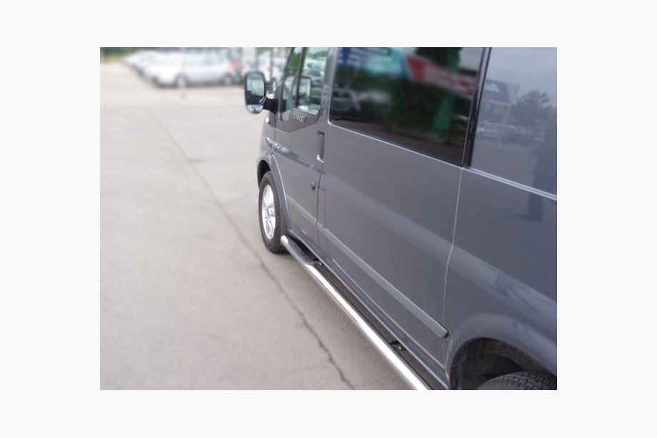 Ford Transit 2014- гг. Боковые трубы (2 шт., нержавейка) L1 (Стандарт) Фото 2