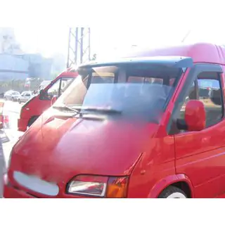 Козырек на лобовое стекло (черный глянец, 5мм) Ford Transit 1991-2000 гг. фото 2