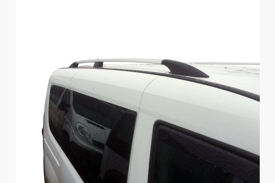 Opel Combo 2012-2018 гг. Хромированные Рейлинги Короткая, Пластиковые Ножки Image