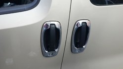 Opel Combo 2012-2018 гг. Хромированные Накладки Вокруг Ручек (4 шт, Нержавейка) Carmos - Турецкая Нержавеющая Сталь фото 3